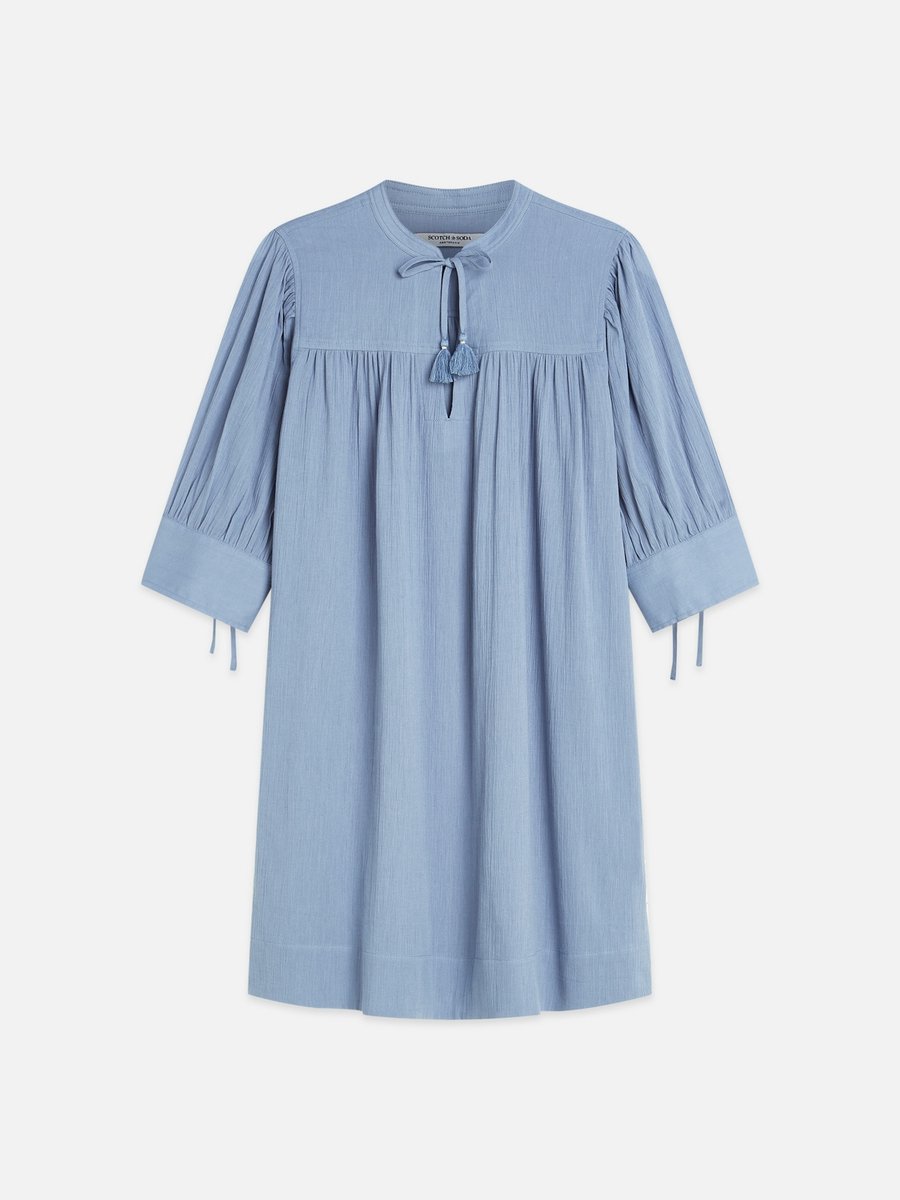 Scotch & Soda Mini Gathered Sleeve Dress