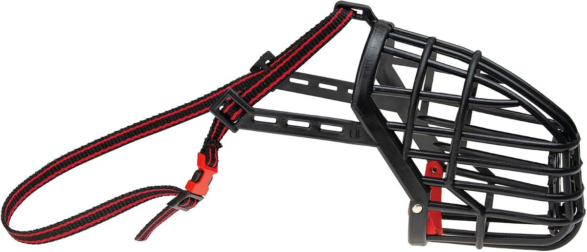 Muilmanden met kliksluiting L: 40 cm B: 36-67 cm zwart