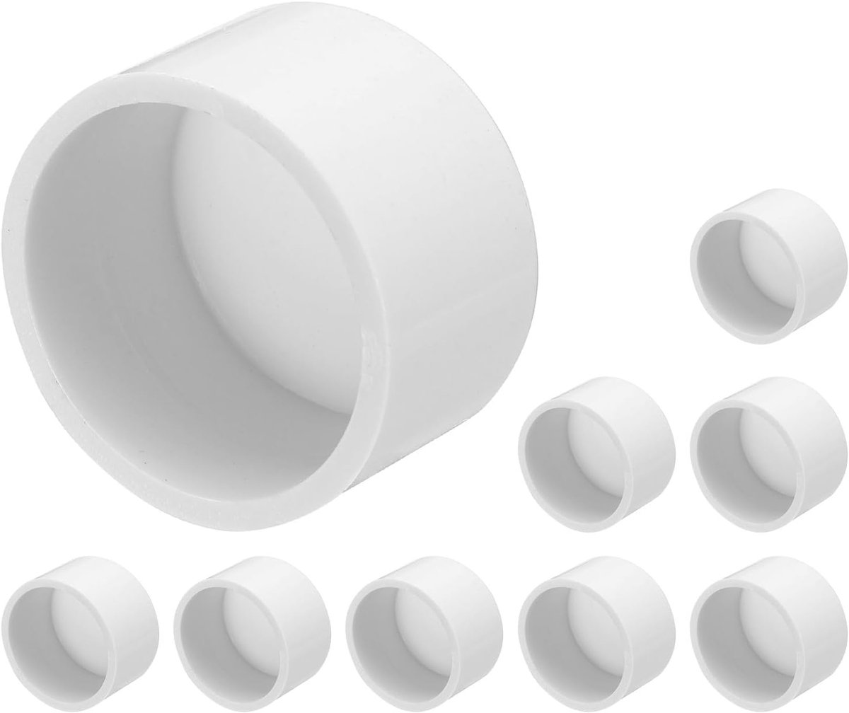 Zelfklevende doppen van pvc, 32 mm buisverbinder, kleefmof, verloopstuk voor tuin, boerderij, irrigatie, waterbuis, 10 stuks, wit