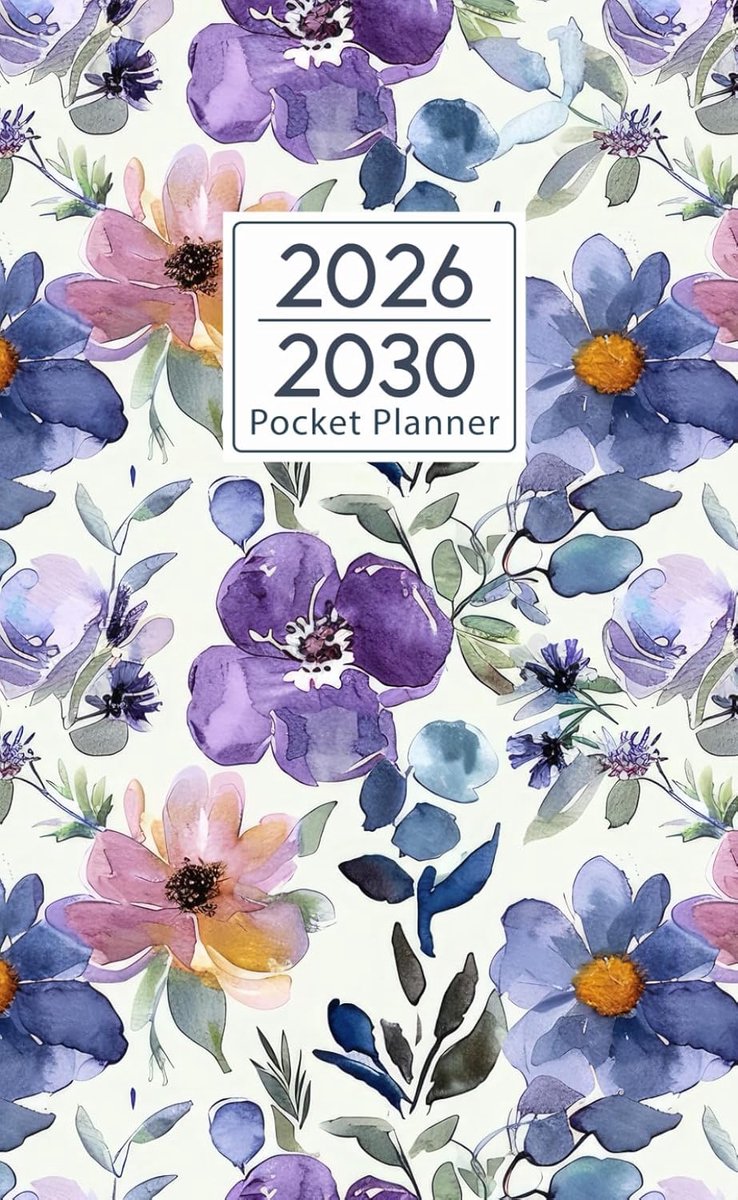 SnelShoppen - 2026-2030 Pocket Planner | 5 Jaar Pocket Kalender | Compact en Handzaam | Perfect voor Organisatie en Planning | Zwart | Ideaal voor Wer