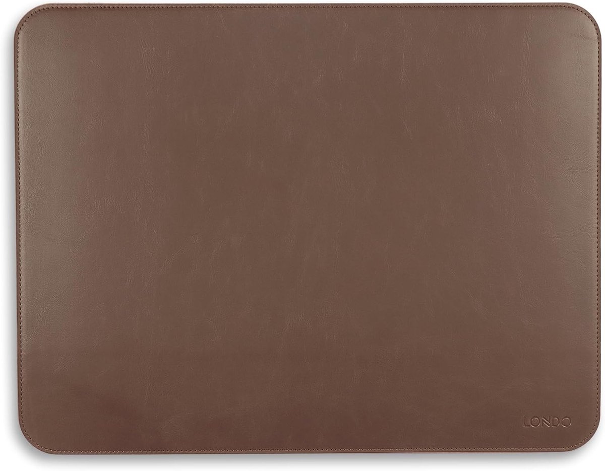 SnelShoppen - Luxe PU Leren Muismat en Toetsenbord Ondergrond, Grote Desk Mat 33.5 x 44 cm, Professionele Werkplek, Ideaal voor Thuis en Kantoor