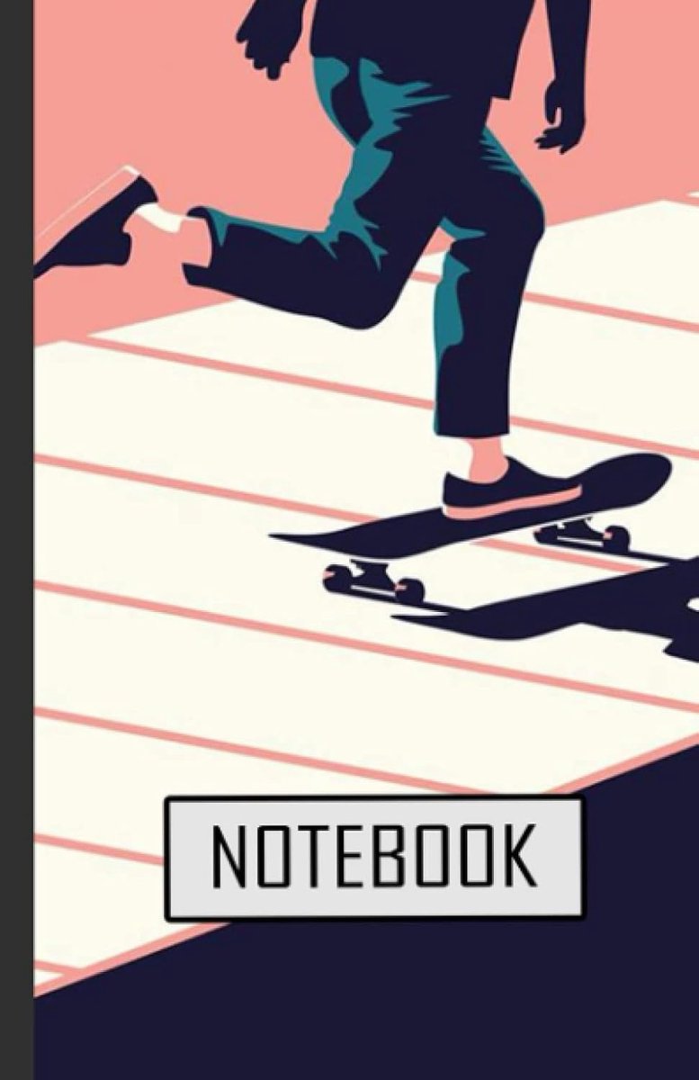 SnelShoppen - Verycool Skateboard Notitieboek - Lined Notitieboek voor Jongens, Tieners, Studenten - Perfect voor School, Huiswerk, Creatieve Aanteken