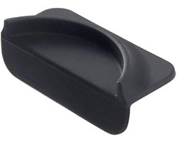 Set van 4 antislip koffietampermatjes, siliconen koffietampermatjes - zwart