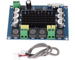 SnelShoppen - Digital Stereo Amplifier Card 2x120W TPA3116D2 HIFI DIY Audio Power Amplifier Module voor Speaker Geluidsysteem, DC 12-24V, Hoge Sensiti