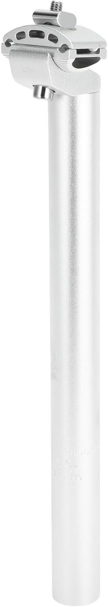 Verstelbare zadelpen voor fiets, 30,4 x 350 mm, aluminiumlegering, zilver, geschikt voor mountainbikes en racefietsen