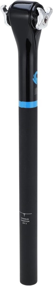 Fiets Zadelpennen 27.2x400mm Koolstofvezel Zadelpen voor Comfortabel Fietsen met 5 Graden Offset en Stijlvolle Kleuren