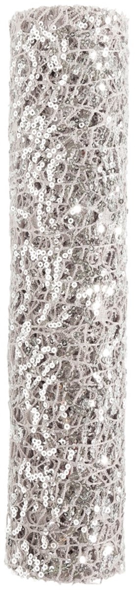 Sparkling Tafelband zilver 30cmx2,5mtr (rolled) (20 in box)