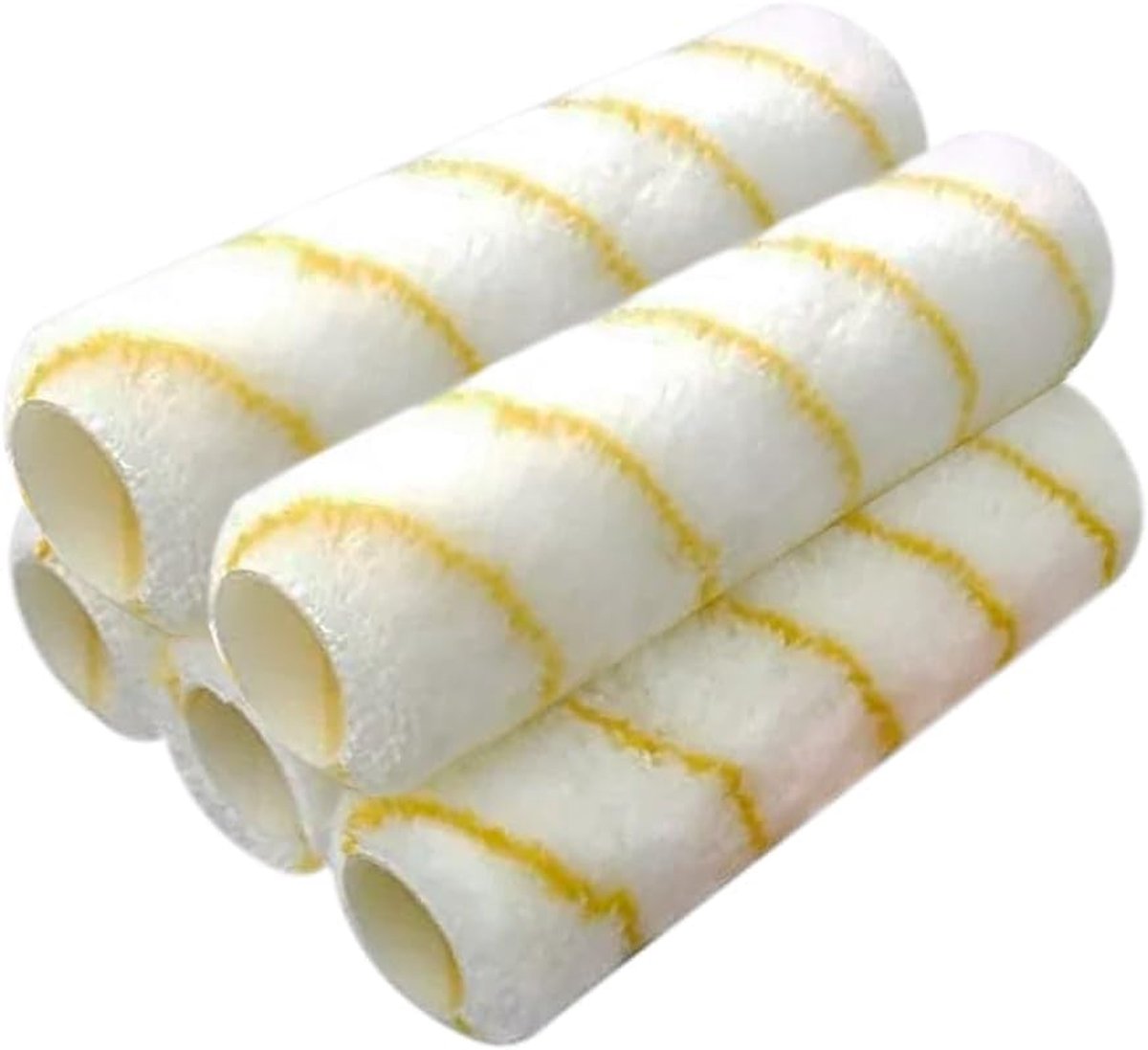 SnelShoppen - Verfroller Covers Microfiber 1/2 X 9 Inch - 5 Stuks - Perfecte Afwerking voor Lak en Beits - Duurzaam en Wasbaar - Ideaal voor Glad en H