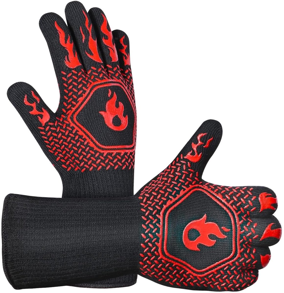 Dailygoods - Hittebestendige Handschoenen Set van 2 - Vuurvaste en Antislip Siliconen