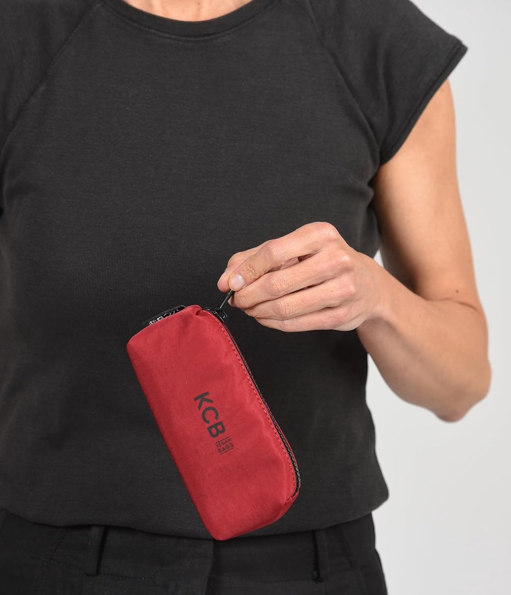SnelShoppen - KCB Maze Etui, Compact en Lichtgewicht Toilettas, 100% Vegan, Rosa Roja, Ideaal voor School, Reizen, Make-up, Accessoires Organiseren, O
