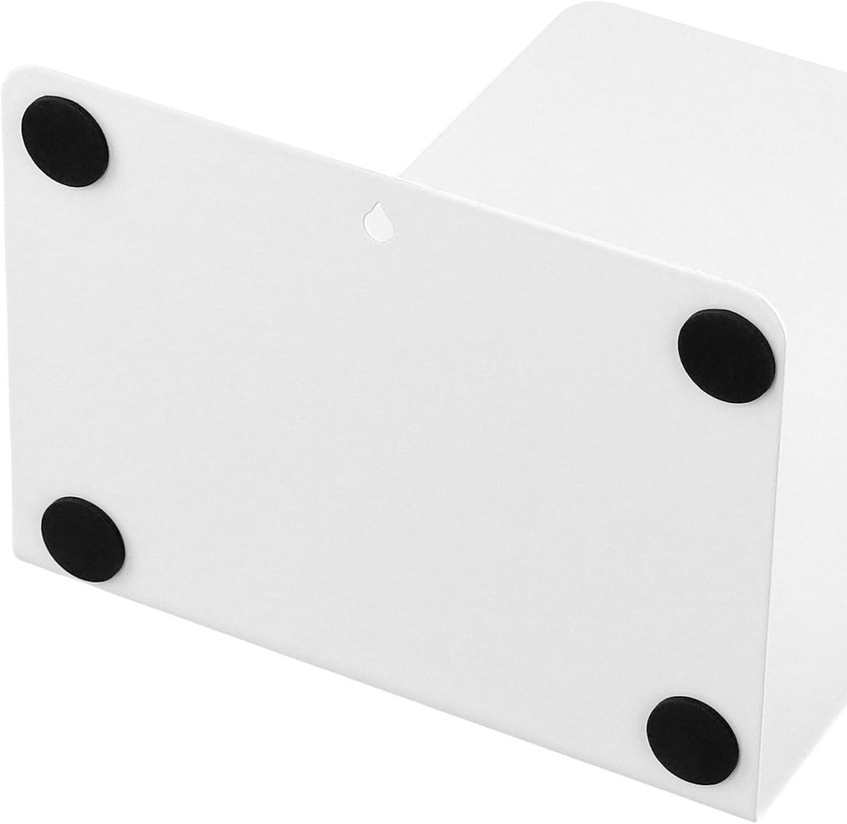 Set van 10 Witte Metalen Boekensteunen, 9,5 x 13,5 x 19,5 cm, Poedergecoate Boekensteunen