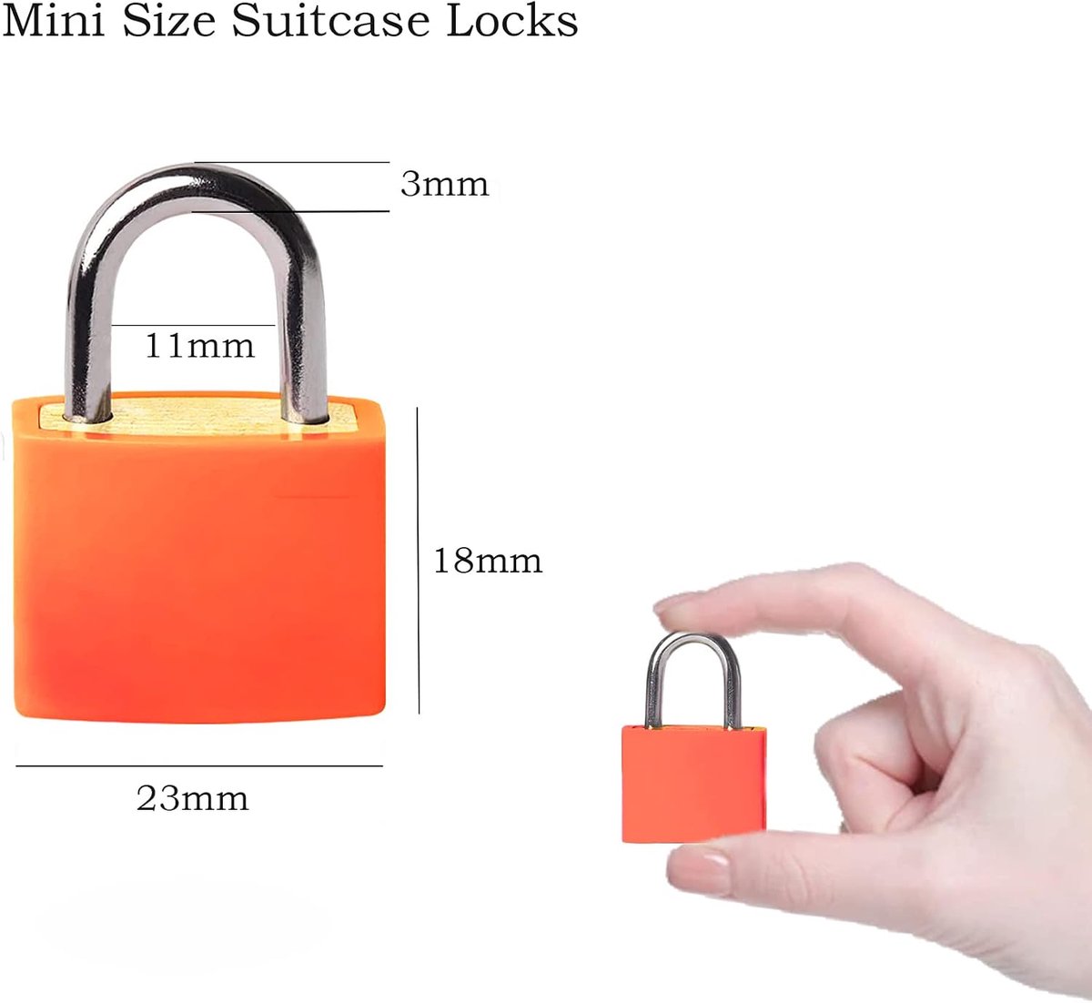 Kofferslot met sleutel - klein bagage-hangslot - 2 stuks mini-koffersloten - ideaal voor reizen en kluisjes - SnelShoppen