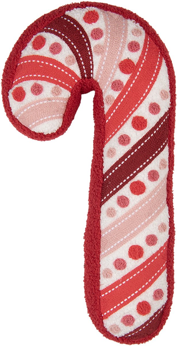 Clayre & Eef Sierkussen Zuurstok 15x40x4 cm Rood Polyester
