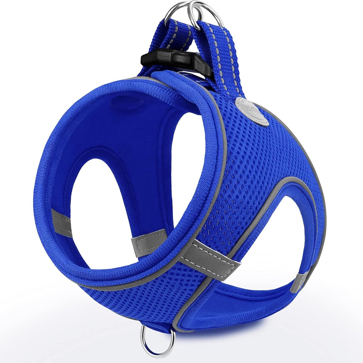 SnelShoppen - Dog Slip-On Harnas, Reflecterend Zacht Mesh Ademend Harnas, Eenvoudig Loop Harnas met Veiligheidssluiting voor Kleine en Middelgrote Hon