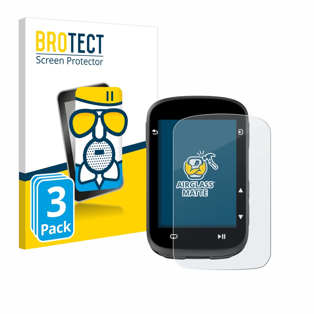 BROTECT - Screenprotector voor CooSpo CS500 - Folie Beschermfolie Beschermglas matte 3 Stuks