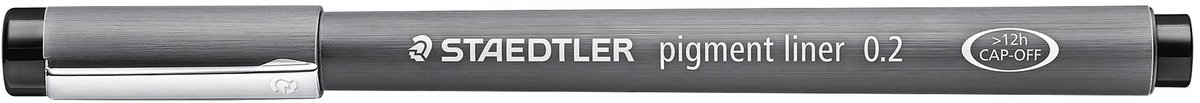 Omgoods - Fineliner Pigment Liner Zwart, Pack van 10