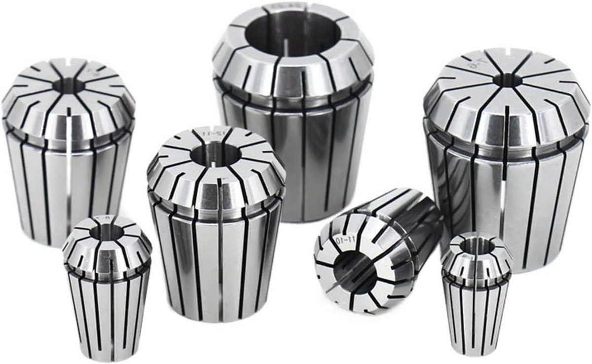Spantang - Veerspantang Chucks - Metaalbewerking - Nauwkeurig Geslepen - 0.008MM - Zilver