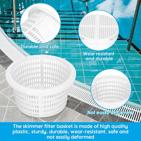 Zwembadskimmermand, Vervanging Skimmermand, Plastic — afbeelding 3