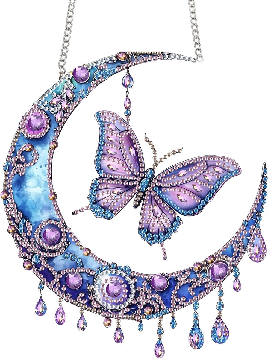 Diamond Painting Hanger Vlinder, Hangende Diamantkunst
