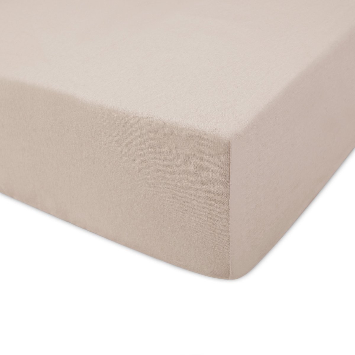 Darymex Jersey Classic - Hoeslaken - 100% Katoen - Met Elastiek - Voor Matras tot 5 cm - 70x140 cm - Beige / Crème Egaal
