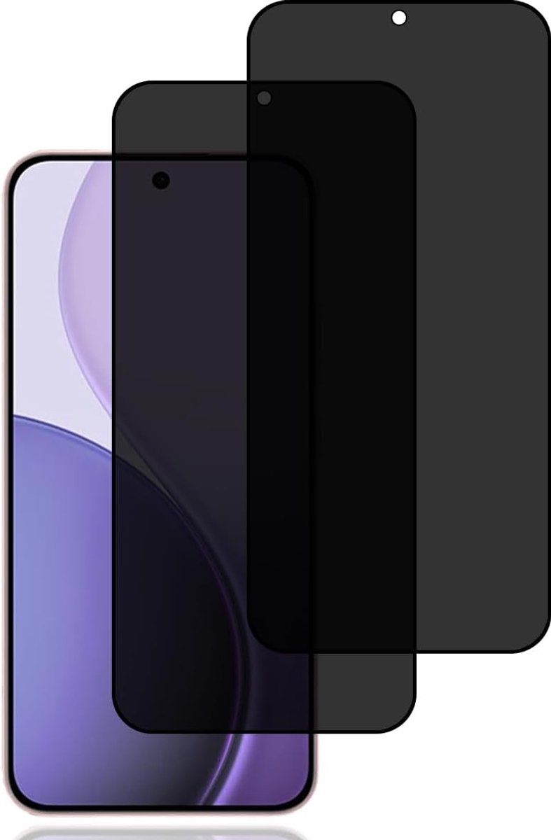 Screen Protector voor Oppo Reno 14F 5G/4G/Oppo Reno 14 FS 5G | [2 stuks] anti-spy gehard glas film,9H hardheid,krasbestendig,anti-vingerafdruk,hoge gevoeligheid,anti-spy schermbeschermer