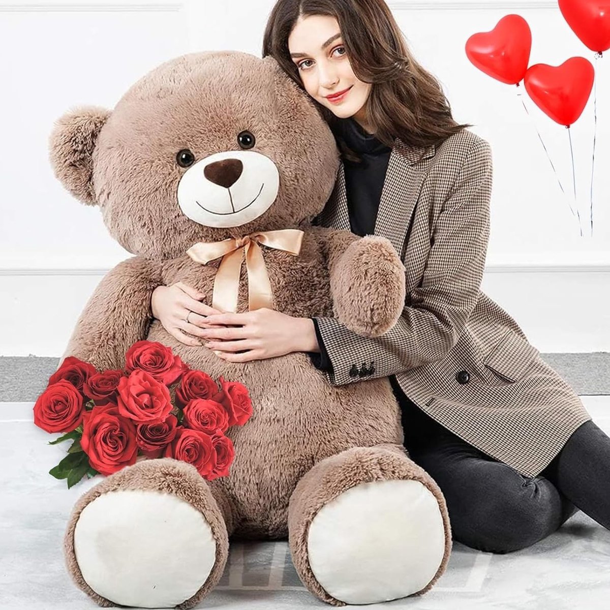 Omgoods - MorisMos XXL Knuffelbeer - 130 cm grote teddybeer voor kinderen