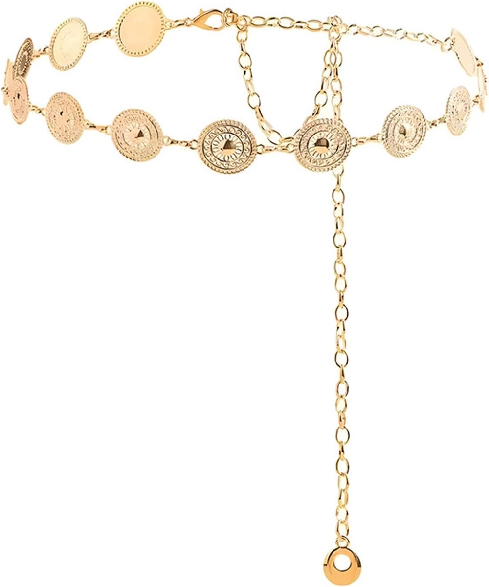 metalen concho-riem, verstelbare boho-tailleketting, tailleketting, riem voor jurken, jeans, cowgirl, country, concert, outfit voor jurk
