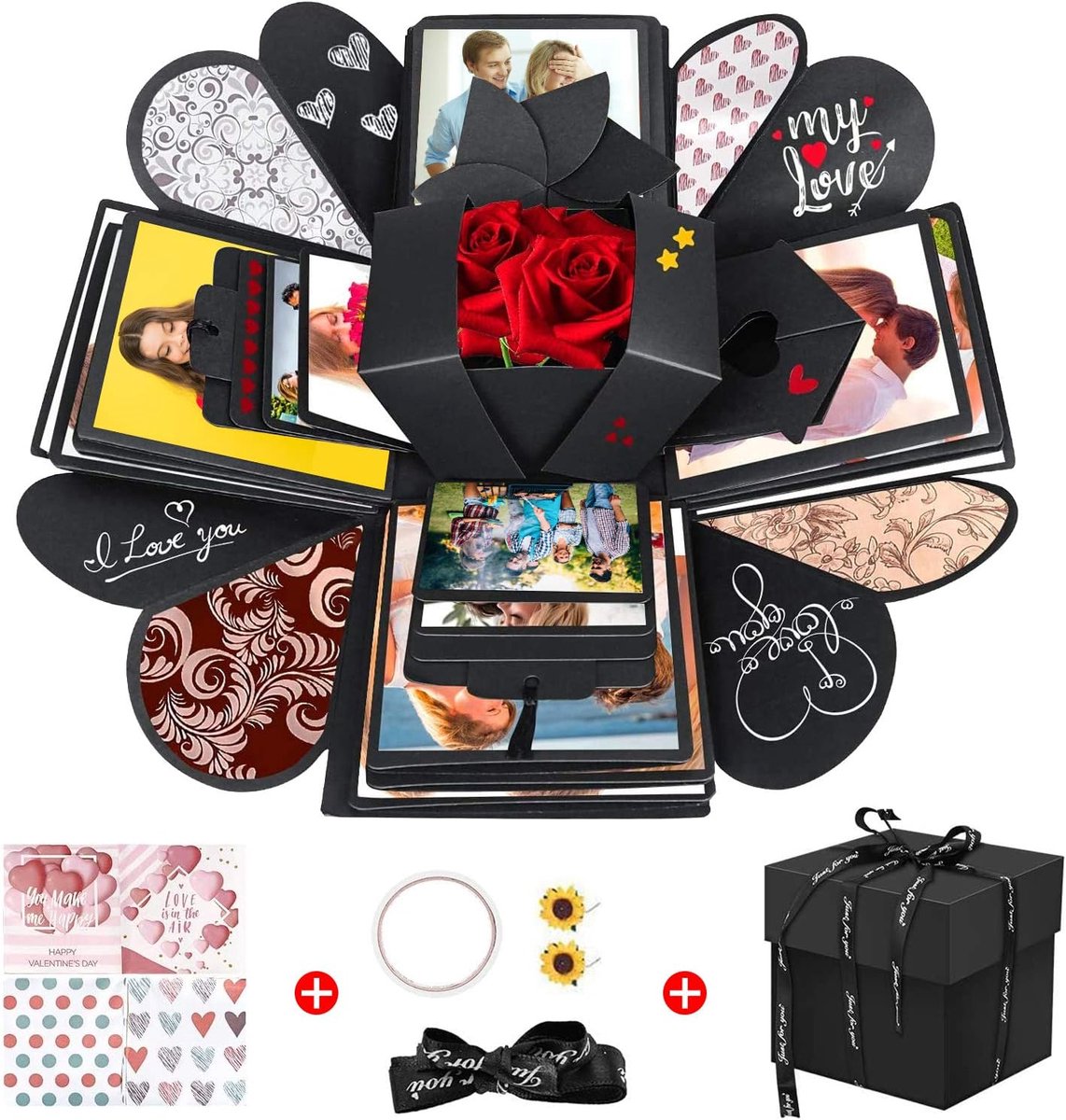 Creatieve Explosie box Doe-het-zelf Geschenk Scrapbook en Fotoalbum Geschenkdoos als Verjaardagscadeau
