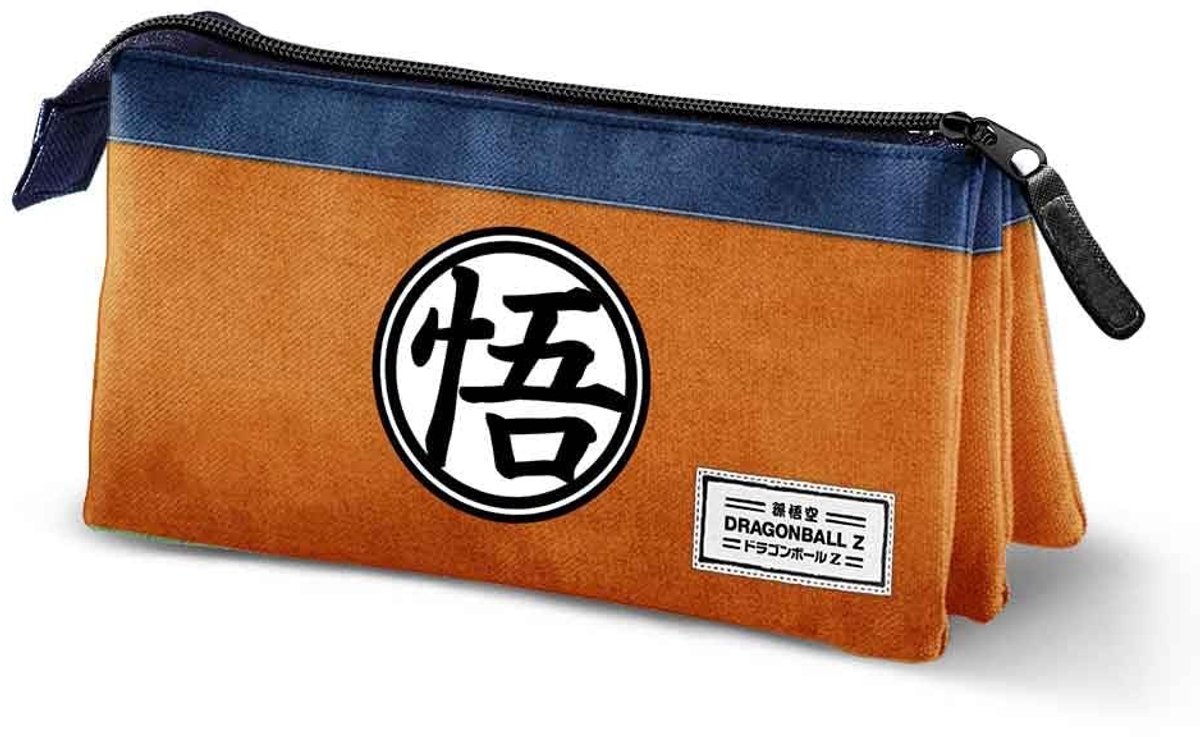 Omgoods - Dragon Ball Symbol Drie Compartimenten Pennenhouder in Multicolor
