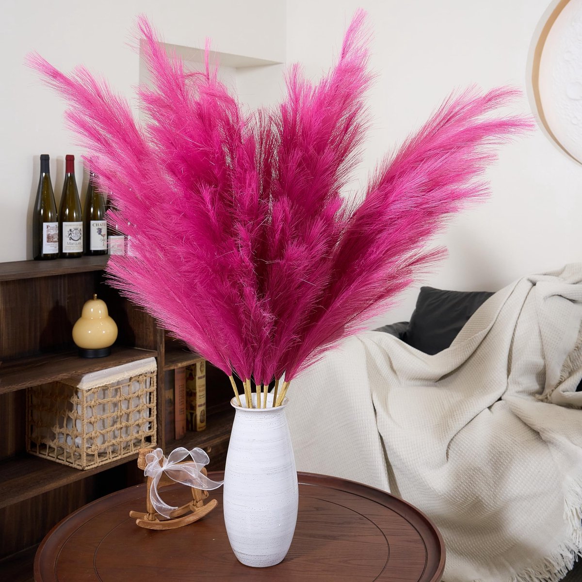 Omgoods - Kunstmatige Pampasgras 110cm - Fluffy Decoratie voor Boho Stijl