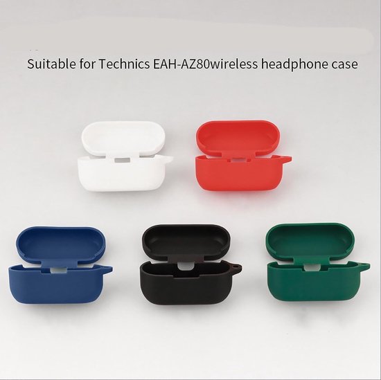 Hoes voor Technics EAH-AZ80, siliconen stootvaste beschermhoes, ultradunne case cover, geen geur, siliconen hoes - zwart — afbeelding 2