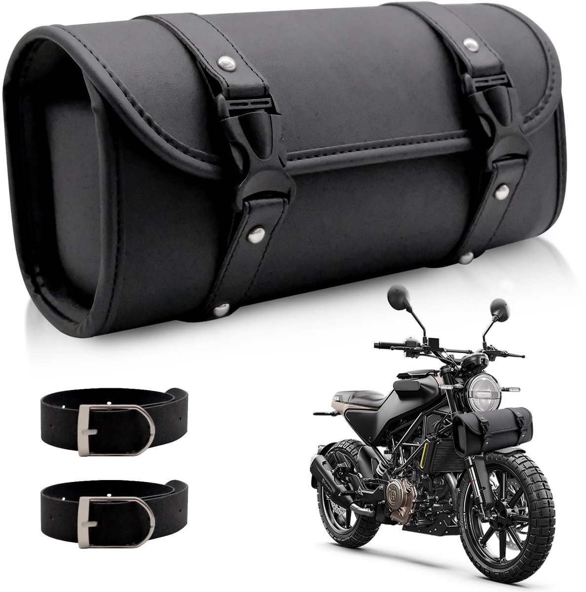 Omgoods - Universele Motor Tool Bag - Waterdichte Zadelzak met PU Leer