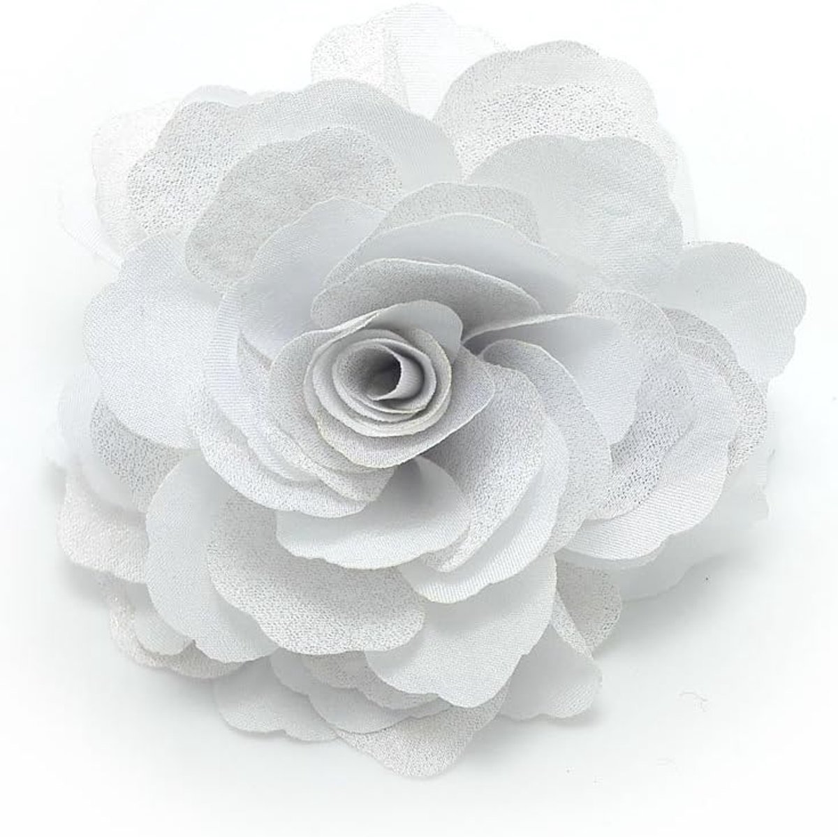 bloem haarclip en broche pin (A74) (wit)