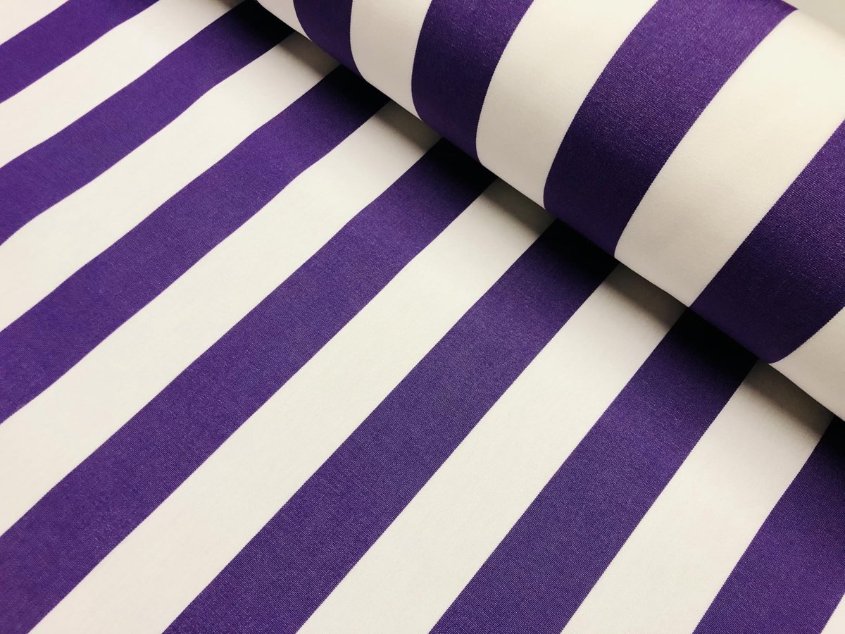 Omgoods - Dubbelzijdige Gele Striped Dallon Stof - 100% Acryl, 160 cm Breed