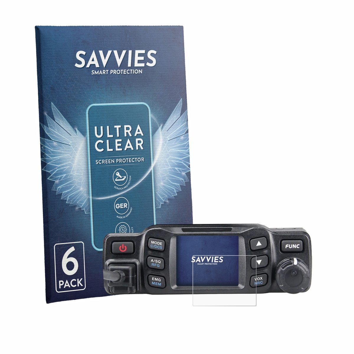 Savvies - Screenprotector voor Albrecht AE 5900 Mini - Folie Beschermfolie transparant 6 Stuks