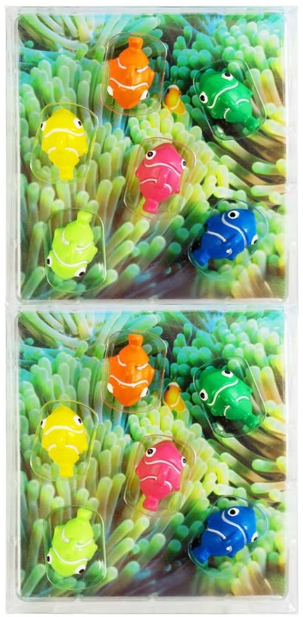 Omgoods - Set van 12 Decoratieve Magneetjes Nemo Vis - Kleurrijke Fridge Magneten