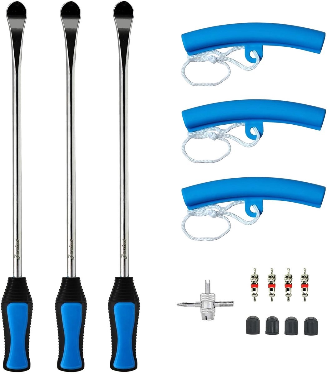 Omgoods - TT-145-15 Bandenlepelset voor Motorfiets, Fiets en Auto - Hoogwaardig Staal