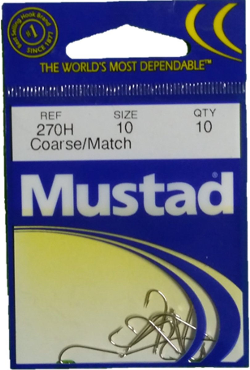 Mustad 270c-ni-maat 10, 10 stuks
