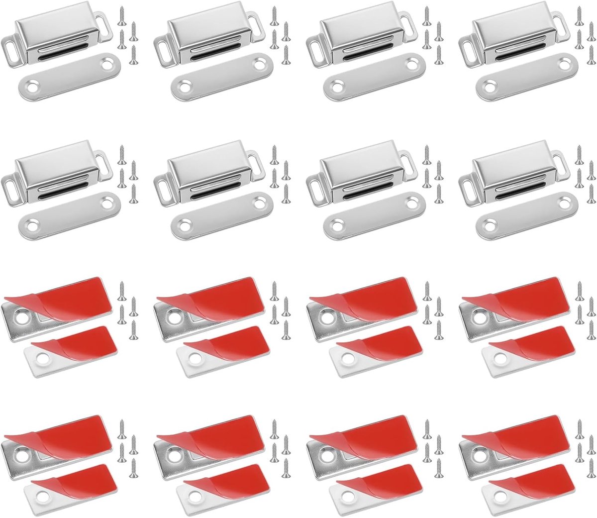 16 stuks magneetsnapper zelfklevend en schroefbevestigd, sterke