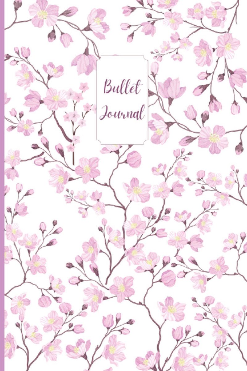 Bullet Journal 120 pagina's - formaat 6x9 - bloemen design - perfect voor creatief schrijven - ShopVlot