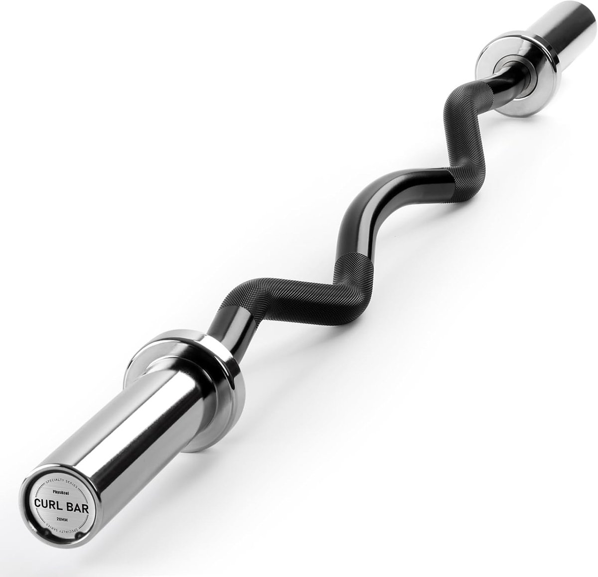 SnelShoppen - 1.2m Olympische Halterstang, Training Dumbbell met Glad Bushing en Lager voor 2 Inch Gewichtplaten, Ideaal voor Biceps en Triceps, Begin