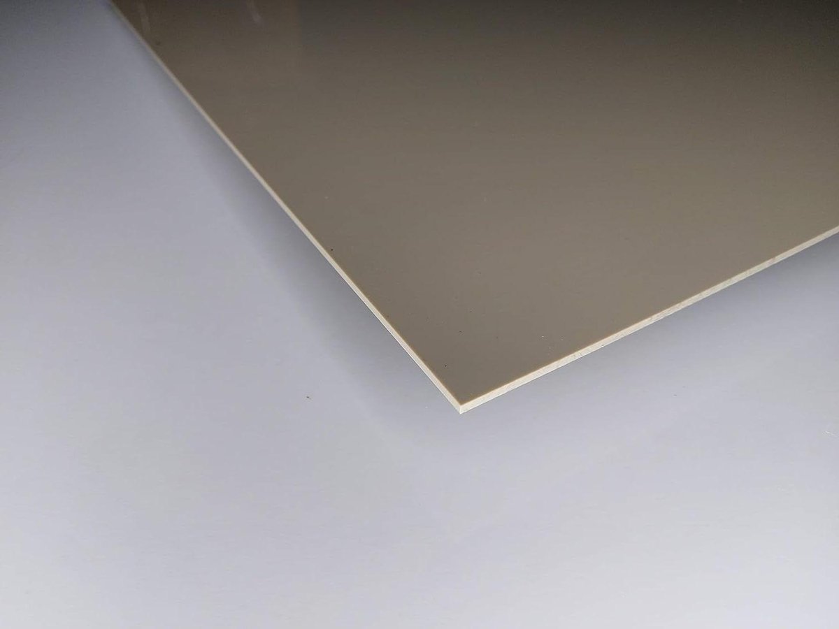 PP Plaat - Polypropyleen Sheet - Industrieel Gebruik - Goede Chemische Bestendigheid - 1000 x 495 x 3 mm - Grijs