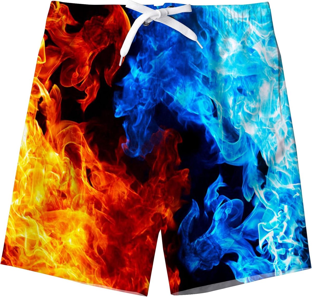 Jongens Zwembroek Grappig Gedrukt Sneldrogend Strand Board Trunks met Mesh Voering 6-14 Jaar