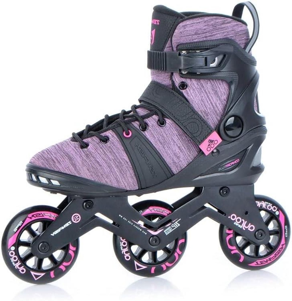 Skeelers Dames - Inline skates - Sportief Bewegen - Aluminium Frame - 90 mm - Zwart