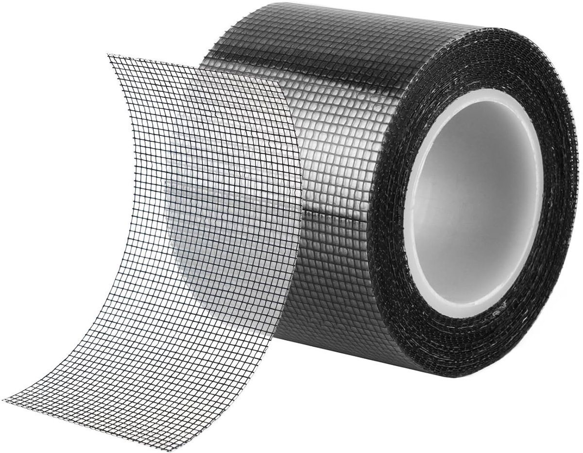 Reparatietape 50 mm x 5 m - glasvezelband - sterk zelfklevend - ideaal voor horren - SnelShoppen
