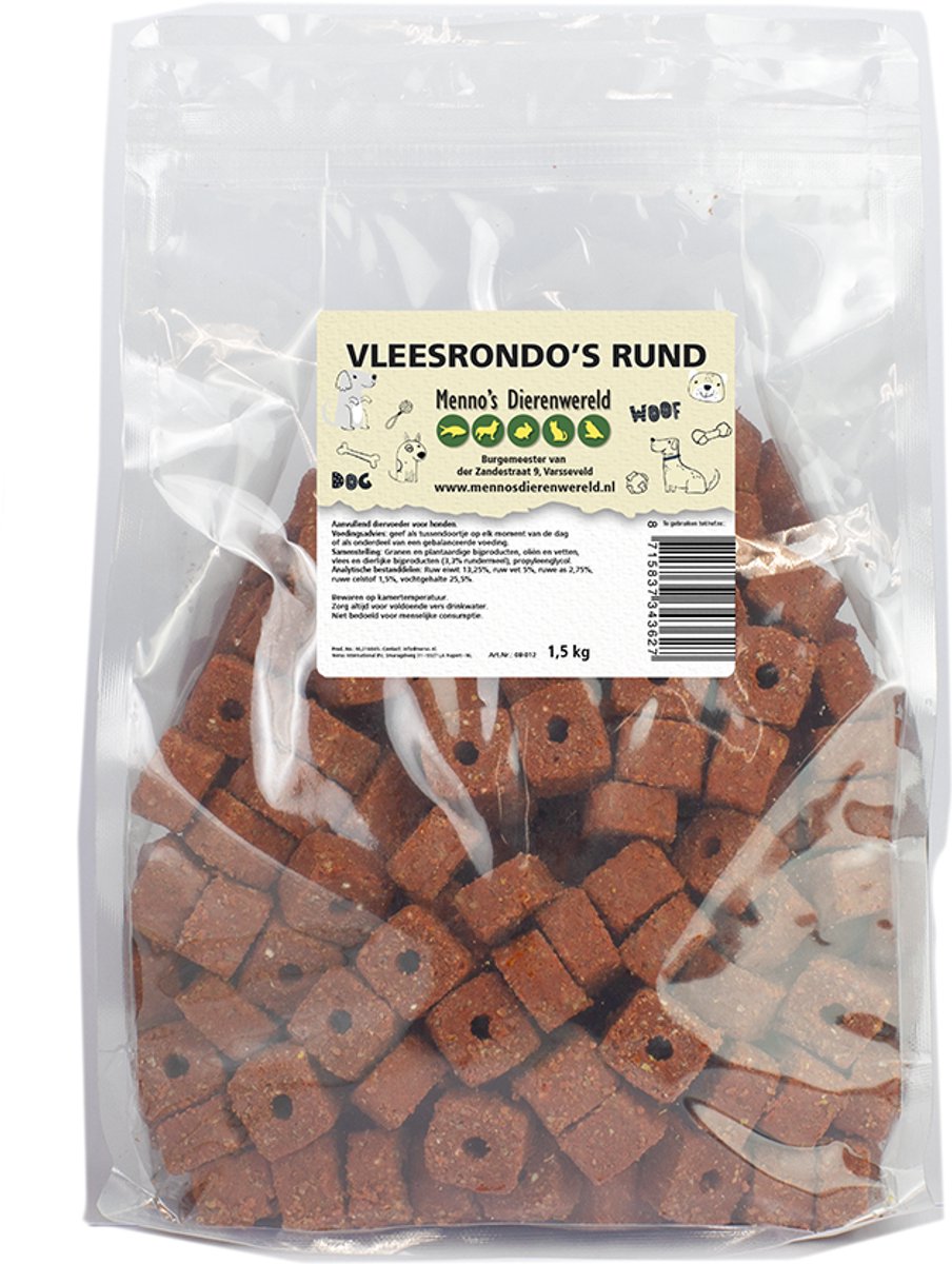 Vleesrondo's rund 1500 gram hersluitbaar