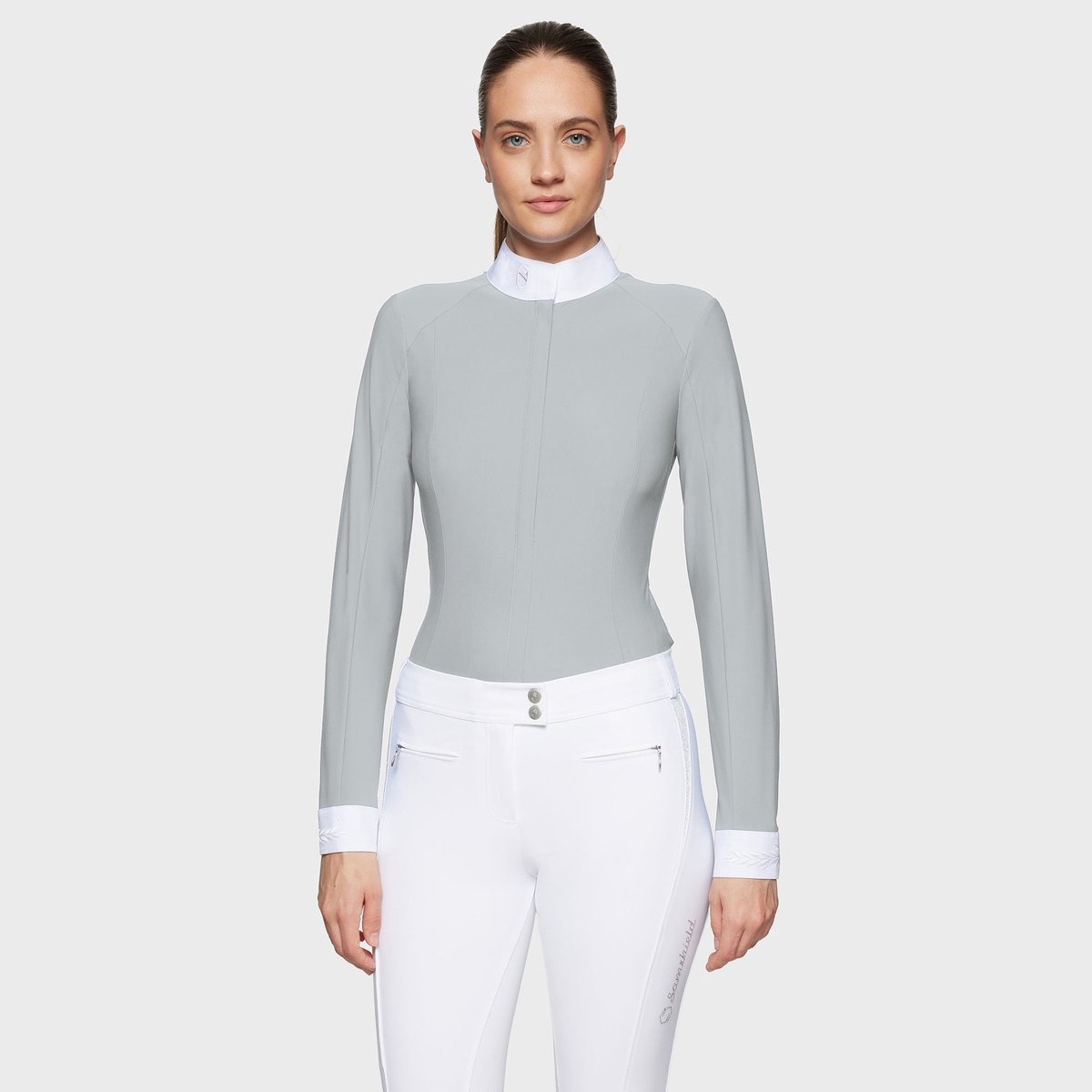 Samshield Wedstrijdshirt Aline Crystal S Pearl Grey