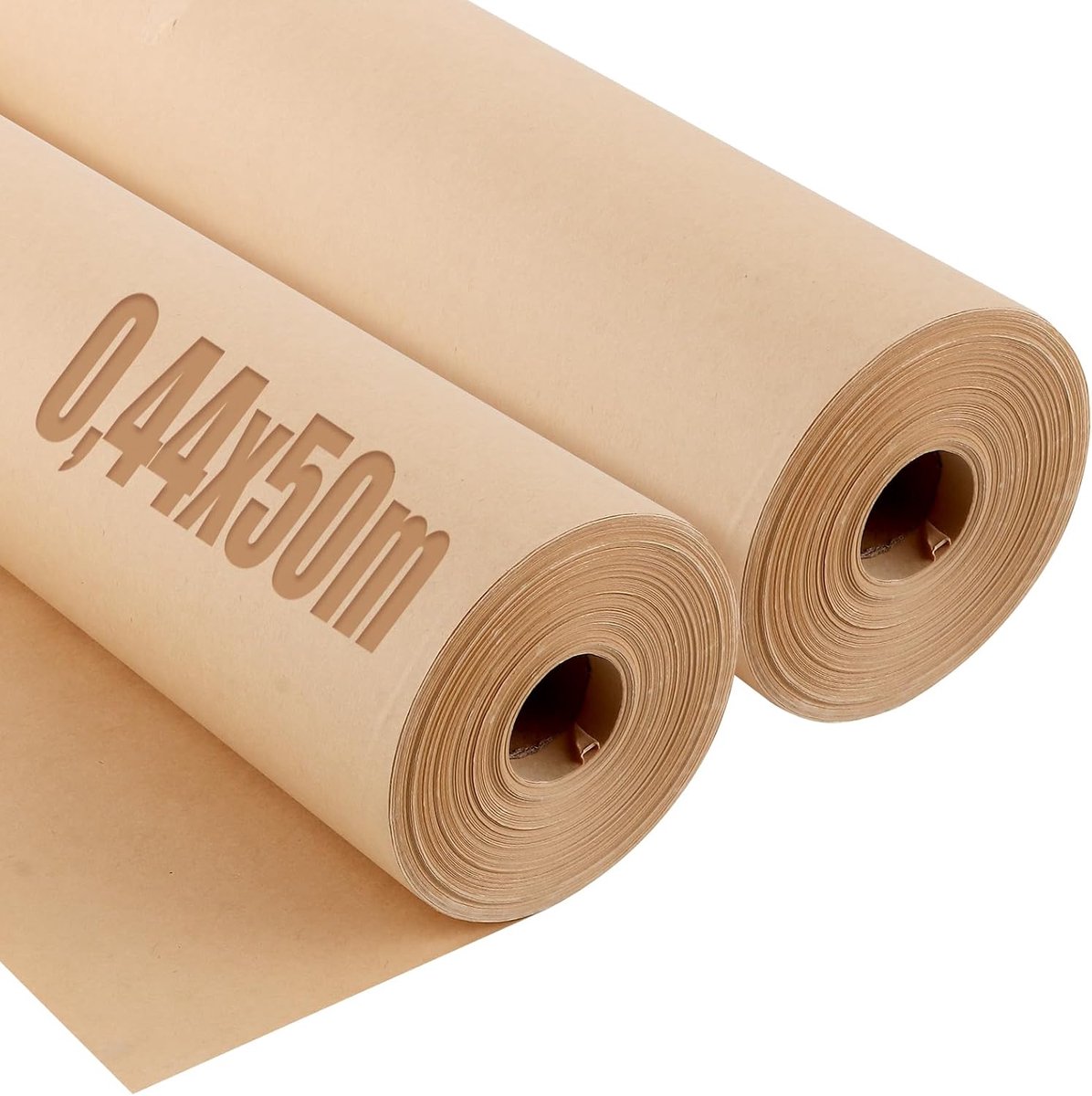 Kraftpapier, set van 2 (44 cm x 100 m in totaal), scheurvast inpakpapier en inpakpapier voor verhuizing