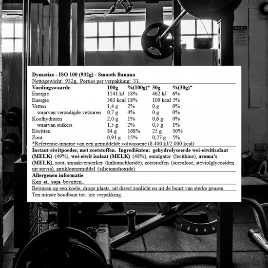 ISO-100 - 900 g - Banaan — afbeelding 2