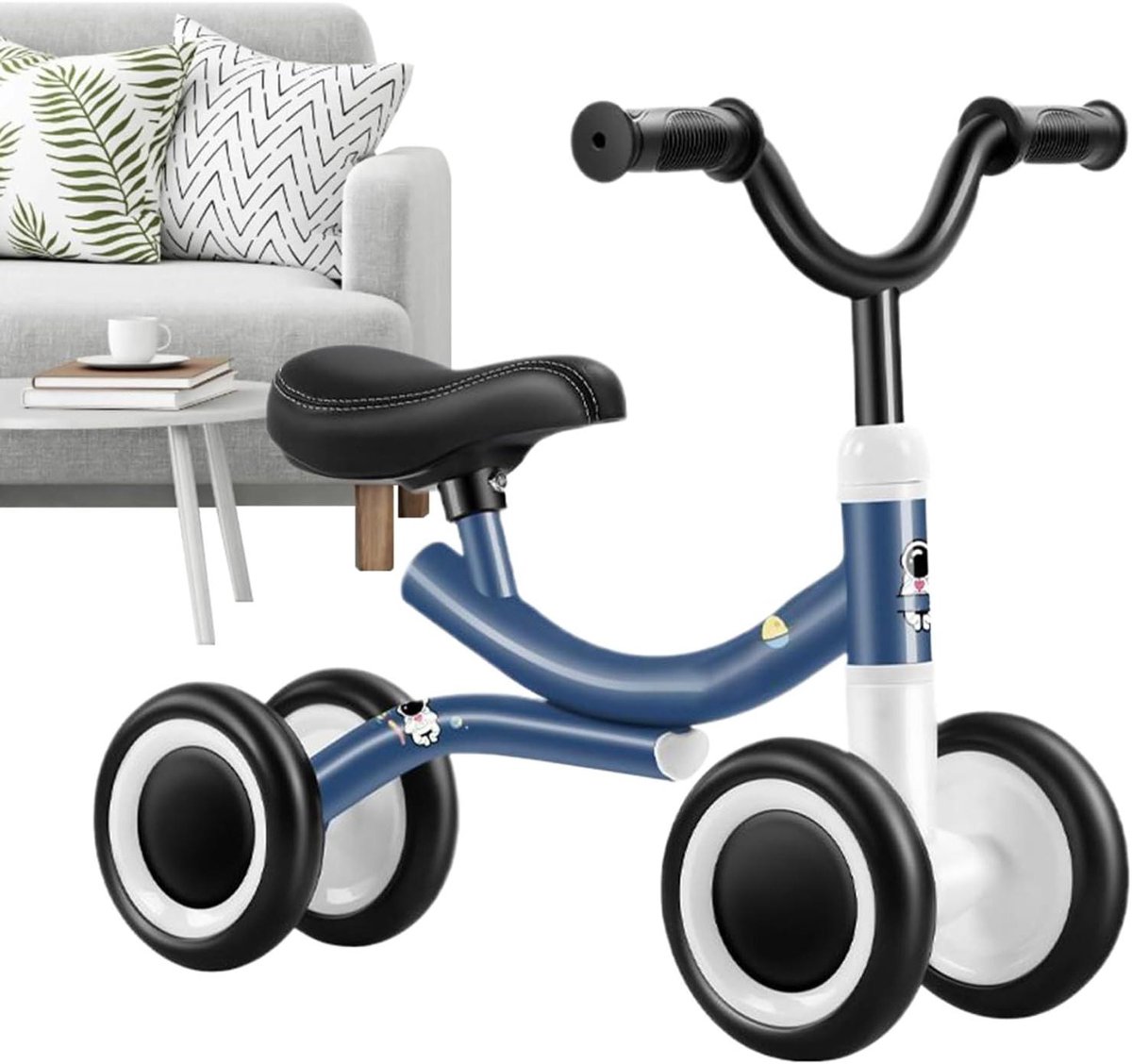 Baby Loopfiets Peuter Fiets Rijspeelgoed Balans Leren Vierwielonderstel 51x41x18cm Niet gespecificeerd